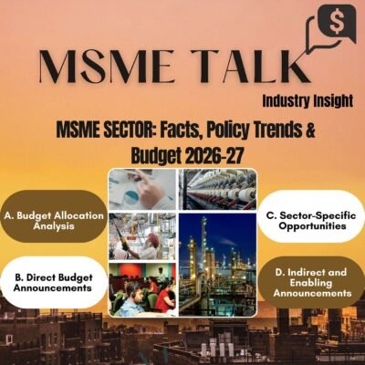 MSME Sector Facts, Policy Trends and Budget 2026-27